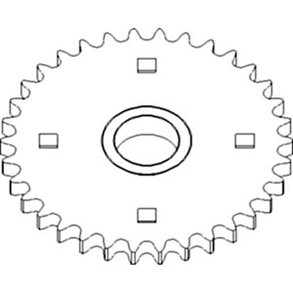 Aftermarket AH116232 Combine Upper Slip Clutch Sprocket Fits John Deere CTS 9400 9410 9450 COG10-0052 - main